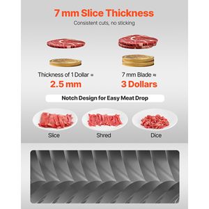 Lama di Ricambio Industriale per Affettatrice di Carne in Acciaio Inox 7 mm, Modello 90, per Alimenti Morbidi Disossati - Product Image 3