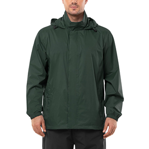 Veste de pluie légère pour homme, fabriquée en usine, coupe-vent, pliable, imperméable, pour l'extérieur, vêtements de pluie pour homme - Product Image 1