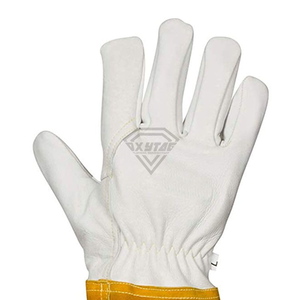 Custom Premium Leather Beekeeping Gloves Long Cow Split Suede Cuff Protective <b>Bee</b> Keeper Safety Work Gloves OEM ODM - Product Image 5