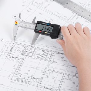 เครื่องมือวัดคาลิปเปอร์ Qfun เวอร์เนียร์ดิจิตอลคาลิปเปอร์ สแตนเลสสตีล 6 นิ้ว 150 มม. ไมโครมิเตอร์ดิจิตอล กันน้ำ ปรับเปลี่ยนหน่วยได้ง่าย - Product Image 4