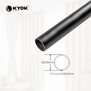 KYOK Fournisseur en vrac Tringles à rideaux modernes en alliage d'aluminium à profil carré - Product Image 5