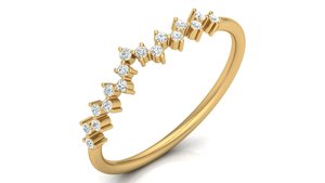 Anillo de Diamantes de Oro Amarillo de Lujo para Mujer, Corte Pera, Diamante Natural con Certificado GIA, Joyería de Compromiso - Product Image 3