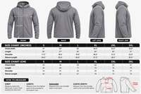 Veste coupe-vent à capuche zippée décontractée en polyester pour homme, avec logo frontal, service OEM, collection automne