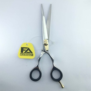 Barber Shears (Convex/<b>Bevel</b> Edge) Custom logo One Movable Finger Ring Sharp Blade Hair Scissors Wholesale Hair Dressing Shears - Product Image 4