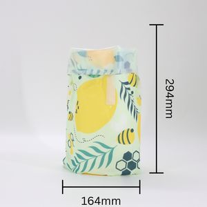 Color personalizado para la bolsa de comida para niños de poliéster portátil ecológico reutilizable gráfico - Product Image 2