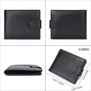 Portefeuille en cuir de haute qualité personnalisé, fabrication directe d'usine, léger, durable, fin, pour homme, produit tendance haut de gamme - Product Image 1