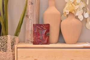 Classic Antique Genuine Leather <b>Journal</b> Diary Notebook Vintage Leather Bound Notebook with Handmade Paper <b>Writing</b> Diary Travel - Product Image 2