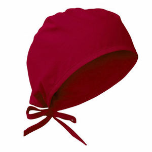 Gorro quirúrgico de algodón con logotipo personalizado al por mayor, con lazo ajustable para enfermeras, gorro médico con forro de satén, talla ajustable - Product Image 3