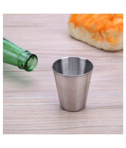 Vaso de Chupito de Acero Inoxidable Plateado, Elegante y de Alta Calidad, Vaso para Vodka, Vaso para Vino, Superventas - Product Image 3