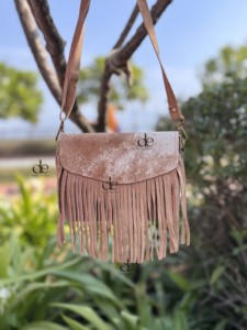 กระเป๋าถือหนังกลับดีไซน์เนอร์คุณภาพสูง กระเป๋าสะพายหนังแท้ลายขนสัตว์ กระเป๋าสะพายข้างทันสมัย กระเป๋าสุดยูนีคสำหรับผู้หญิง - Product Image 4