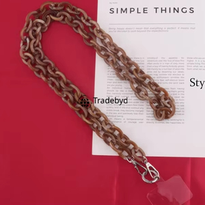 Fashion Trend Resin Chain Necklace Offset Waterproof Lightweight Unique Jewelry for Women Statement Accessories Tradebyd - Product Image 3