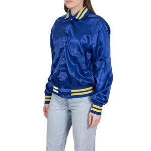 Comprar Top Trending Custom Logo Satin Varsity Chaquetas para las mujeres de alta calidad de algodón liso en blanco transpirable 2026 - Product Image 4