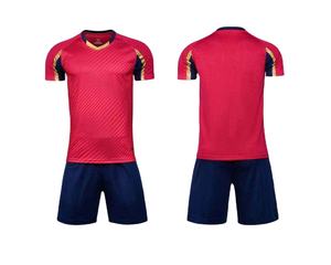 Uniforme de Fútbol de Poliéster con Estampado Digital de Alta Calidad, Camiseta de Fútbol Sólida de Manga Corta, Transpirable, Uniforme de Fútbol Personalizado para Hombre - Product Image 5
