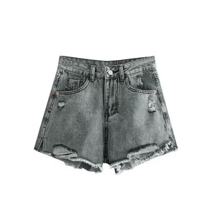 Shorts en jean personnalisés pour hommes, style streetwear, coupe ample, vintage, mode - Product Image 2