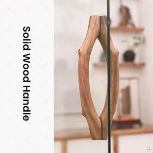 Manija de Puerta de Madera, Forma Irregular, Diseño Minimalista, Hecha a Mano, Madera Sólida, Decoración Interior para el Hogar, Uso en Sala de Estar - Product Image 5