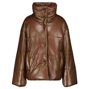 Genuine Leather Jacket Women Designer Puffer <b>Coat</b> Custom <b>Bubble</b> <b>Coat</b> Warm Stylish Casual Girls Winter Puffer Jacket Trendy - Product Image 5