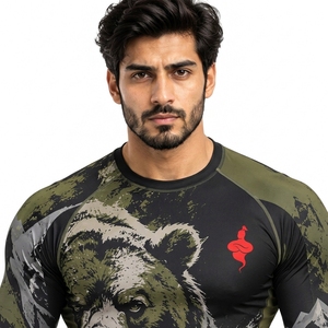 Vêtements de sport haut de gamme pour hommes, Rash Guard léger à manches longues, chemise de sport pour la natation, le surf et les activités nautiques - Product Image 5
