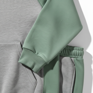 Sudadera con Capucha de Alta Calidad, 100% Algodón Lavado, Estilo Casual para Hombre, Cuello Redondo, Bloques de Color, Logotipo Personalizado, Fabricantes, Venta al Por Mayor - Product Image 2