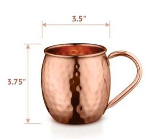 Juego de Tazas de Cobre Premium para Cócteles Moscow Mule, para Servir en Bares, Fiestas y Hostelería, Presentación de Bebidas - Product Image 1