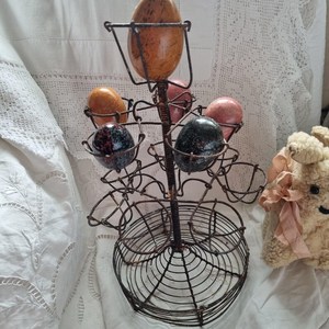 Metal Egg Holder <b>Basket</b> for Refrigerator & Countertop Storage, <b>Large</b> Capacity - Product Image 5