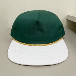 Gorra de golf snapback de 5 paneles sin estructura con bordado 3D y visera plana, OEM ODM, marca privada, venta al por mayor, gorras, MOQ bajo - Product Image 1