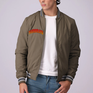 Classic Men's Varsity <b>Jacket</b> with <b>Leather</b> Sleeves and Chenille Embroidery Custom Baseball Style Letterman Outerwear - Product Image 1
