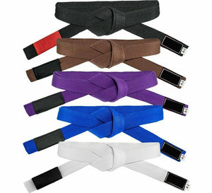 Service OEM, vente en gros de ceintures de karaté et de jiu-jitsu, rayures colorées, étiquette personnalisée, ceinture d'arts martiaux, ceinture de karaté, ceinture de taekwondo, 160 cm, 180 cm, 200 cm - Product Image 1