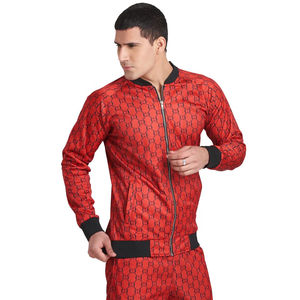 Conjunto Deportivo Elástico para Hombre con Pantalones Jogger y Chaqueta con Cremallera para Correr, Sesiones de Gimnasio y Ropa Casual de Calle - Product Image 4