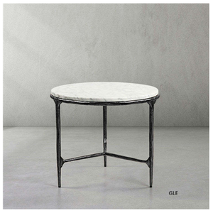 Luxury Style Minimalist Solid Steel Plate Iron Sheet Steel Plate <b>Small</b> Round <b>Table</b> Coffee <b>Table</b> <b>Small</b> Apartment Round <b>Table</b> - Product Image 1