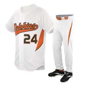 Conjunto de Uniforme de Béisbol y Sóftbol Personalizado con Impresión, Manga Corta, Secado Rápido, Transpirable, 100% Poliéster, Nombre del Equipo, Número, Elástico - Product Image 1