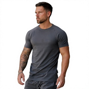 เสื้อยืดออกกำลังกายผู้ชาย ผ้าฝ้าย 95% สแปนเด็กซ์ 5% ทรงตรง สำหรับวิ่ง ฟิตเนส ยิม เล่นกีฬา ฤดูร้อน - Product Image 3