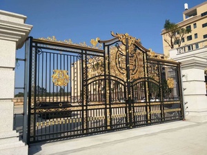 Premium Wrought Iron Double Entrance Gate – European Style, Decorative Exterior Design, Rust-Resistant, Easy to Assemble - Product Image 6