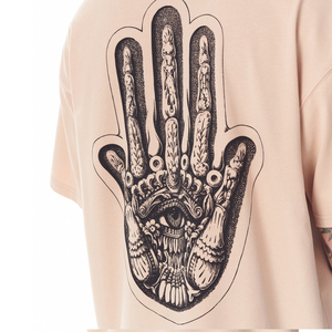 T-shirts pour hommes personnalisés avec logo, effet délavé vintage, vente en gros, 100% coton, coupe oversize, qualité supérieure, streetwear de luxe pour hommes - Product Image 5