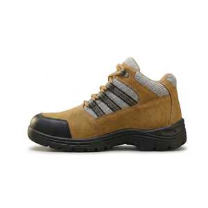 Chaussures de sécurité à embout d'acier, bottes de travail mi-montantes, antidérapantes, résistantes aux perforations, en cuir, antistatiques pour la semelle intermédiaire - Product Image 3