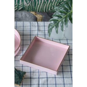 Bandeja Cuadrada de Resina Moderna y Lujosa, Bandeja Decorativa Hecha a Mano para Decoración del Hogar y Servir, Disponible a Precio de Mayoreo - Product Image 3