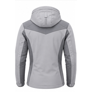 ARNIS MUFEX INDUSTRY <b>Men</b> Winter Solid Front Zipper Waterproof Windproof Softshell Work Wear <b>Jacket</b> Hooded Outdoor Breathable - Product Image 2