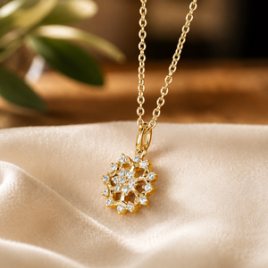Brilliant Round Diamond Pendant <b>Necklace</b> <b>Silver</b> Tone Moissanite Charm <b>Necklace</b> for Women Wedding Gift Jewelry - Product Image 2