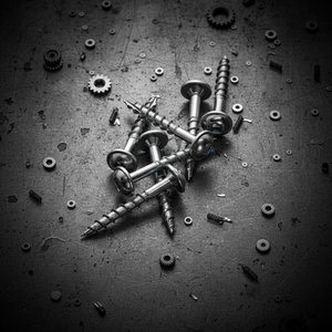 สกรูหัวจมแบบเกลียวหยาบ ขนาดเมตริก/นิ้ว สำหรับงานไม้ แบบเกลียวปล่อยตัวเอง หัวฟิลลิปส์/โพซิไดรฟ์ ชุบสังกะสี/นิกเกิล เหล็กกล้าคาร์บอน/สแตนเลส เกลียวหยาบ - Product Image 1