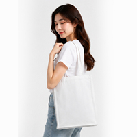 Sac de courses réutilisable en toile robuste et de qualité supérieure, 12 oz, uni et solide, idéal pour l'organisation