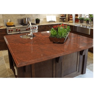 Red Granite Polished Slabs Strong Natural <b>Stone</b> for Kitchen Platform Flooring Wall Cladding Bathroom Interior Exterior - Product Image 1
