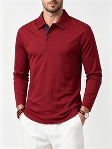 High Quality Polyester Business <b>Men's</b> for T <b>Shirt</b> Full Sleeve Designed Zipper Pocket Custom Logo Breathable Knit Print - Product Image 1