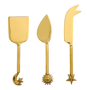 Brass <b>Cheese</b> <b>Set</b> Butter Knives Cutting Tools for Home Giveaways Gold Luxury <b>Cheese</b> <b>Set</b> Manufacture Lowest Price - Product Image 1