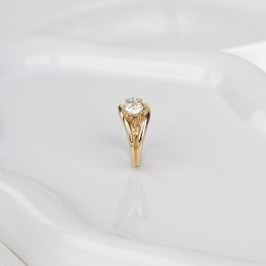 1.40ct Lab Grown Diamond Toi Et Moi <b>Ring</b> Round and Pear <b>Two</b> <b>Stone</b> <b>Ring</b> 14K Gold Minimalist Engagement <b>Ring</b> Fine Jewelry - Product Image 3