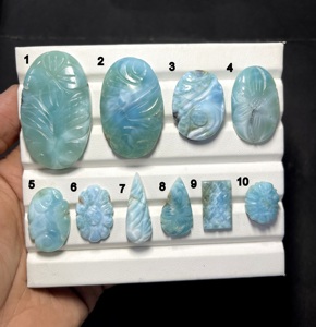 Sculpture artisanale en larimar naturel, pierre précieuse bleue, fabricant et fournisseur en gros de sculptures en larimar - Product Image 1