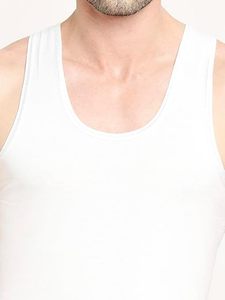 Solid Color Design Lightweight Classic Style Wholesale Apparel Supply Premium Mens <b>White</b> <b>Tank</b> <b>Top</b> - Product Image 3