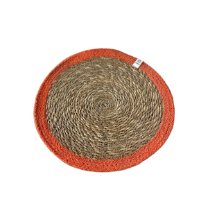 Event Decor Seagrass Place <b>Mats</b> <b>Round</b> Woven Wicker <b>Table</b> <b>Mats</b> Natural Straw Chargers for Banquets and Parties - Product Image 1