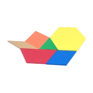 บล็อกรูปแบบจัมโบ้ EVA มีหกสี6รูปร่างของเล่น Stem สอนความช่วยเหลือทางคณิตศาสตร์ - Product Image 3