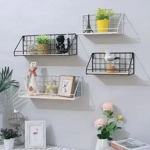 Support de rangement mural double niveau multifonctionnel en fer forgé moderne pour cuisine, organisateur pratique pour la maison et la cuisine (vente en gros) - Product Image 2
