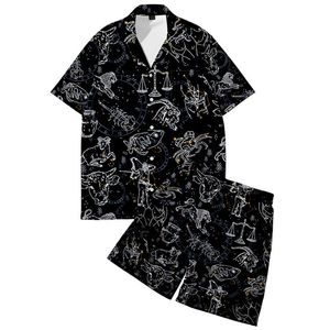 Conjunto de Pantalones Cortos de Dos Piezas para Hombre, Estilo Casual de Verano, 100% Algodón Tejido, Atuendo Personalizado - Product Image 6