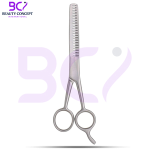 กรรไกรซอยผมแบบสองด้าน รุ่นใหม่ล่าสุด ดีไซน์ทันสมัย ฟันคมพิเศษ สำหรับช่างตัดผมมืออาชีพ ให้ผลลัพธ์การซอยผมแบบมืออาชีพ เหมาะสำหรับผู้ชายและผู้หญิง - Product Image 3